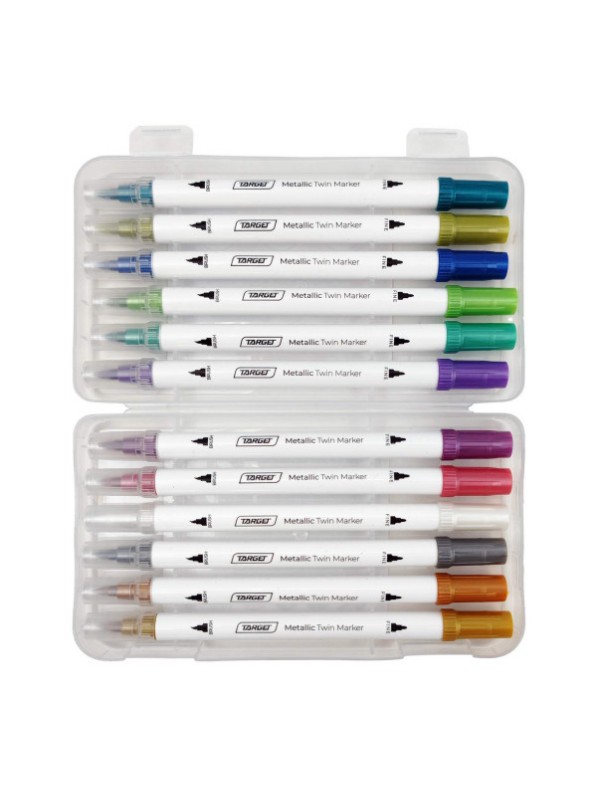 AKRILNI FLOMASTRI METALIC TWIN 12/1