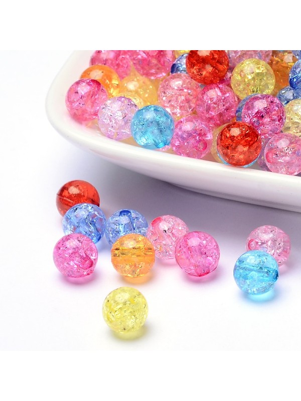 AKRILNE PERLE razpokajoče 8mm,50kos