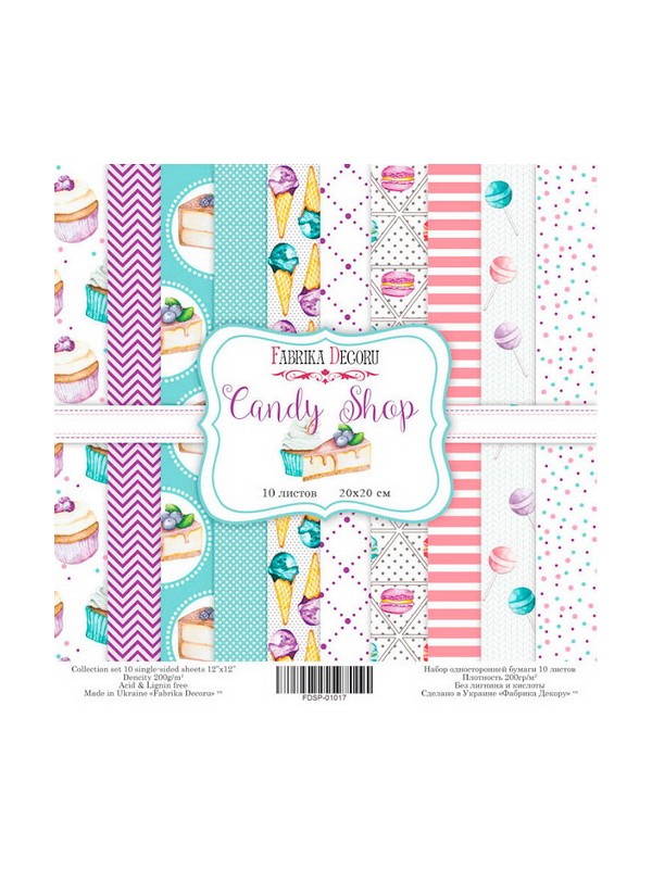 BLOK ZA SCRABOOKING Candy shop