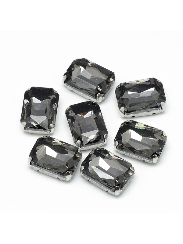 KRISTALČEK ZA ŠIVANJE črn,8x10mm