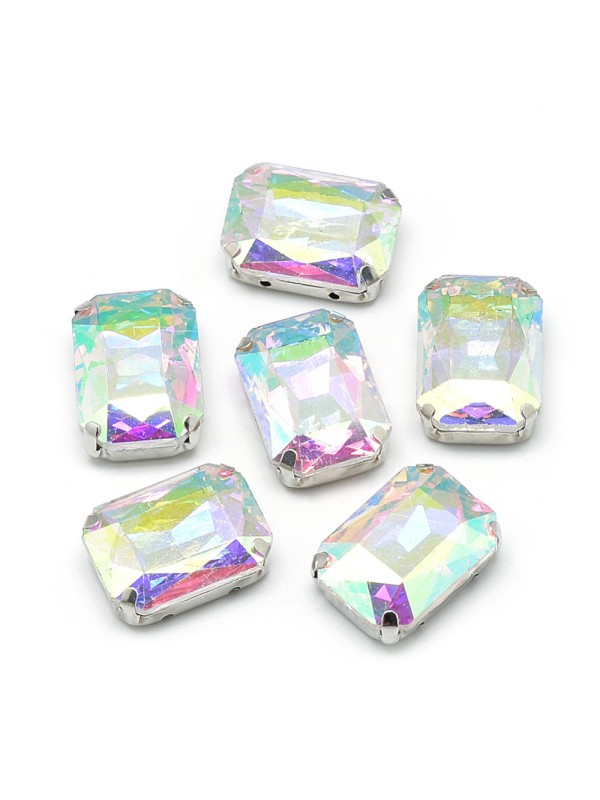 KRISTALČEK ZA ŠIVANJE prozoren AB,8x10mm