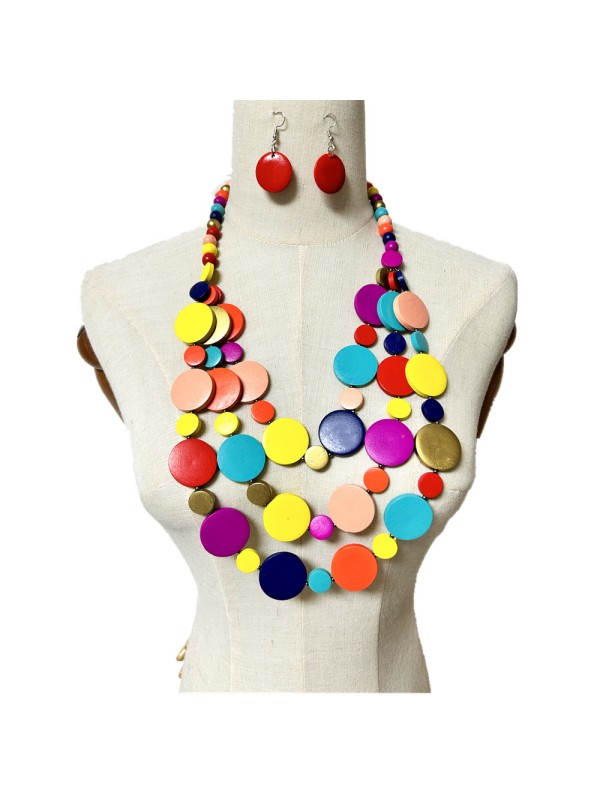 LESENA OGRLICA-pisana +uhani