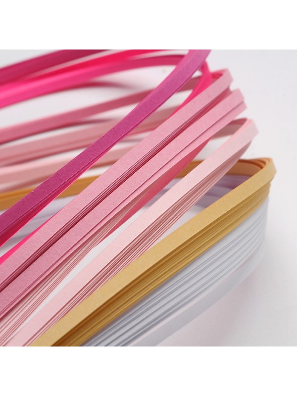 QUILLING TRAKI 5mm ROZA ODTENKI