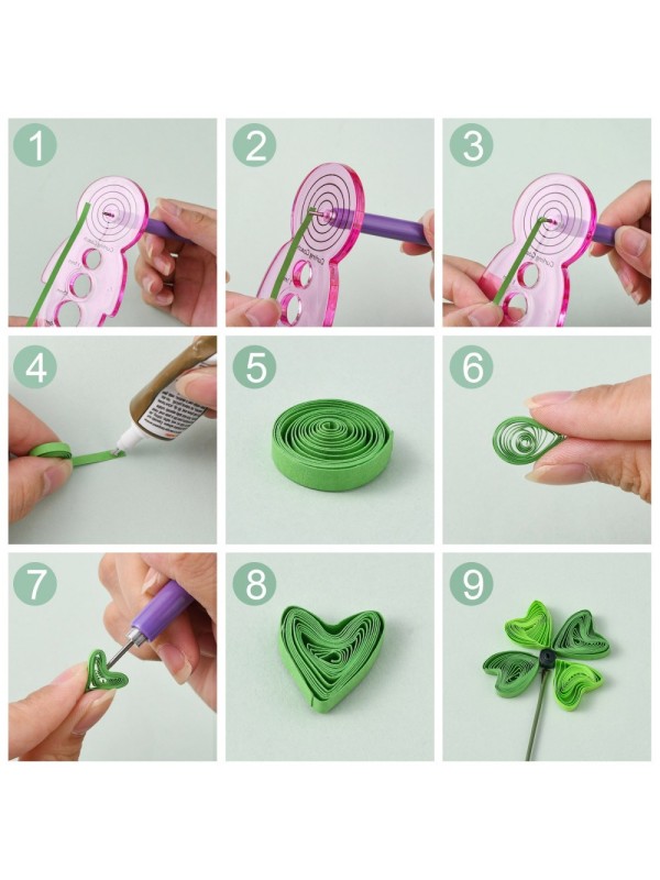 QUILLING TRAKI 5mm ZELENI ODTENKI