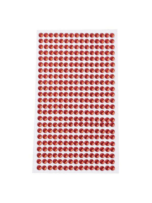 KRISTALČKI SAMOLEPLJIVI rdeči