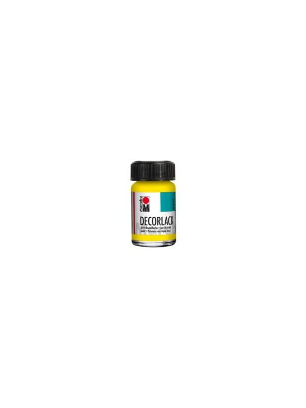 Decorlack Acryl, 15 ml, rumena 019