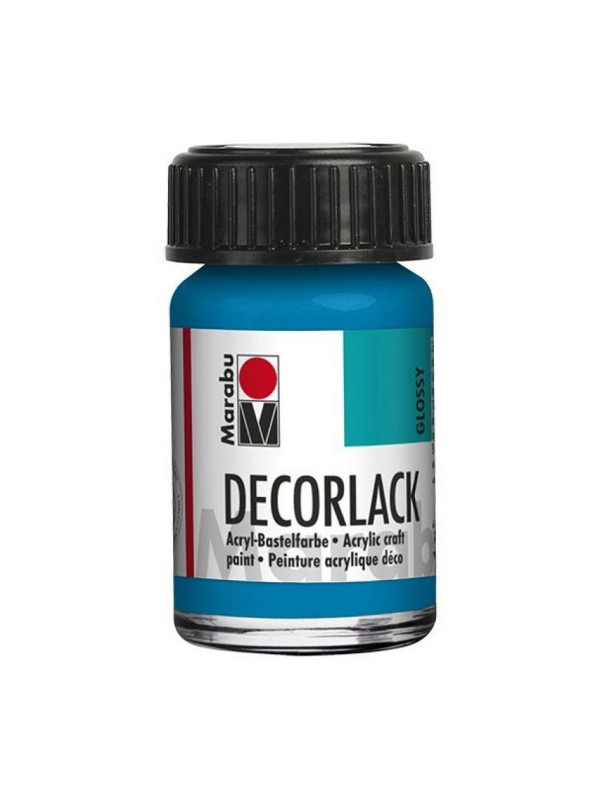 Decorlack Acryl, 15 ml, cyan modra 056