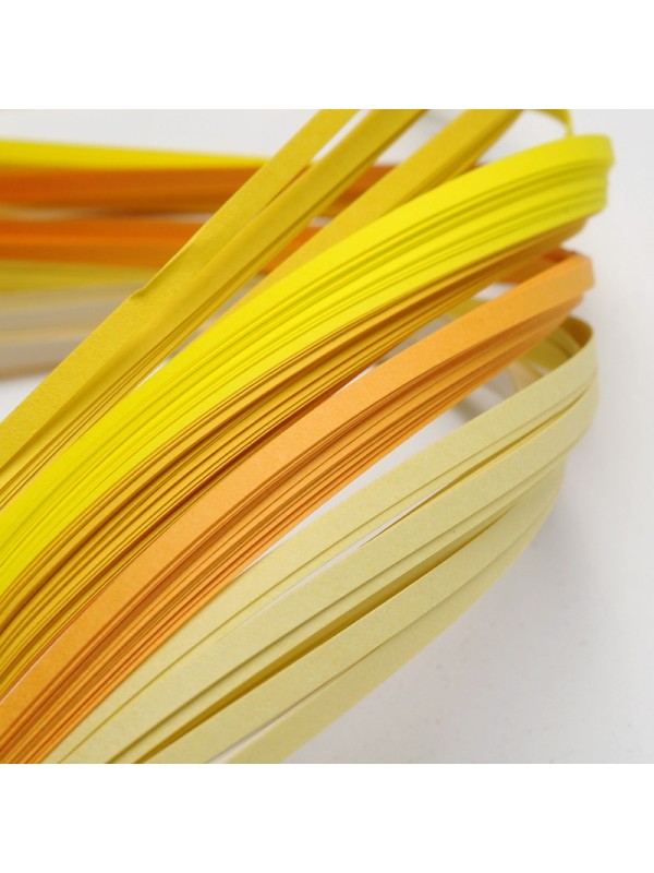 QUILLING TRAKI 5mm RUMENI ODTENKI