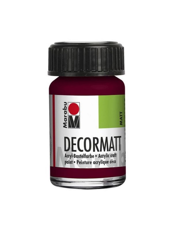 Decormatt Acryl, 15ml,bordo rdeča 034