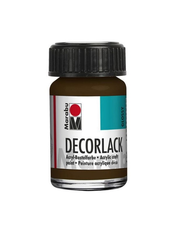 Decorlack Acryl, 15 ml, temno rjava 045