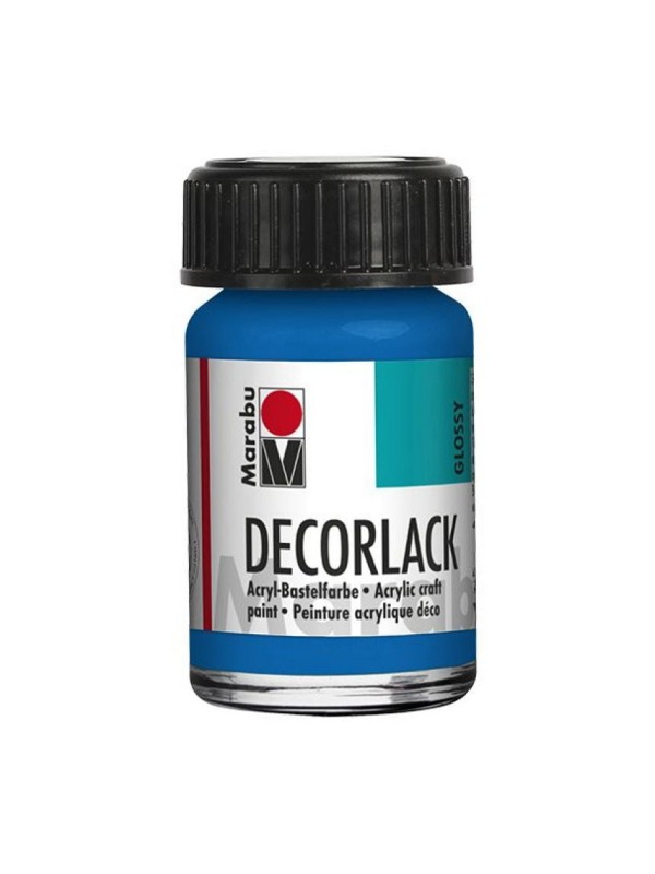 Decorlack Acryl, 15 ml, azurno modra 095